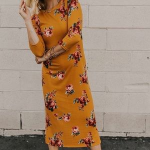 Roolee Ariel Floral Midi Dress size S
